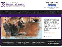 Tablet Screenshot of goldbergdefense.com